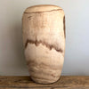 Handcarved Tall Wood Vase at Centered, Inc.
