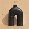 Black Ozo Vase - Centered, Inc.