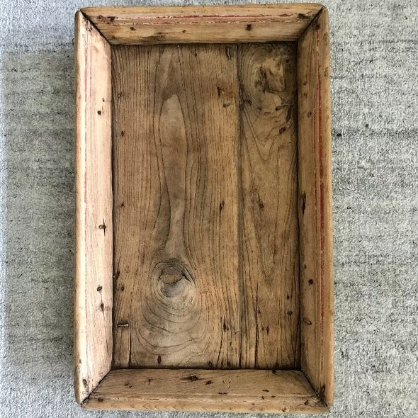 Vintage Wood Tray - Centered, Inc.
